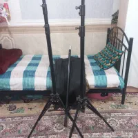 دو عدد پایه دوربین تاشو همراه باکیف ویک لوله زاپاس