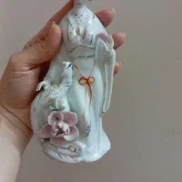 مجسمه زن ژاپنی قدیمی ۲۰ سانتی|کلکسیون اشیاء عتیقه|لاهیجان, گلستان|دیوار