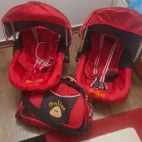 دو عدد کریر به همراه کیف لوازم و دوعدد تشک|کالسکه و لوازم جانبی|شاندیز, |دیوار