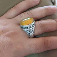 انگشتر نقره،ری احمد،۱ پدر،اصل،سنگ جزع یمانی