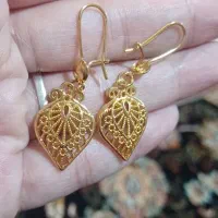 گوشواره طلا روس اصل عراق رنگ ثابت ضدحساسیت