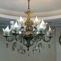 (2)عدد لوستر برنز|لوستر و چراغ آویز|رشت, معلم|دیوار
