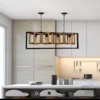 لوستر آشپزخانه چوبی