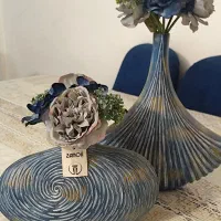 گلدان و گل مصنوعی خارجی