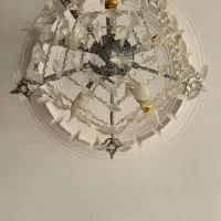 لوستر ۵شاخه رنگ سیلور