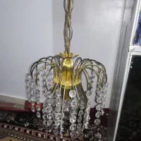 یک جفت لوستر برنجی شیک یک عددروشویی|لوستر و چراغ آویز|تهران, تهرانپارس شرقی|دیوار