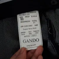 کت و شلوار مشکی سایز ۵۰ برندِ معتبر گاندو ، نو|لباس|تنکابن, |دیوار
