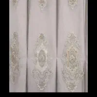 پارچه پرده ای ترک نگین دار ۳ متر
