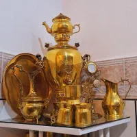 سماور برنج طلایی