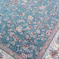 فروش ۱ تخته فرش ( ۹ متری. هزار شانه) تماماً نخ|فرش|قروه, |دیوار