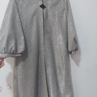 مانتو نقره ای شاین|لباس|قوچان, |دیوار