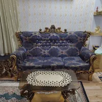 مبل سلطنتی ۷ نفره بهمراه سه عدد میز عسلی|مبلمان خانگی و میز عسلی|آستانه اشرفیه, |دیوار