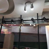 چراغ پنج شاخه با لامپ