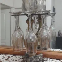 آینه با قاب چوب و شمعدان دور گیلاس درحدنو|آینه|رباط‌کریم, رباط‌کریم|دیوار