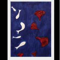 تابلو نقاشی( از مجموعه ماهی های قرمز)