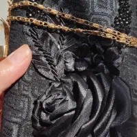 کیف کلاچ. روبان دوزی جواهر دوزی