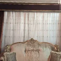 پرده ترک  با آستر و دکوری|پرده، رانر، رومیزی|اصفهان, دستگرده|دیوار