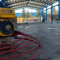 بتن ریزی ماله پروانه ای با تراز لیزری