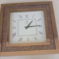 ساعت دیواری شیشه و آینه شیک