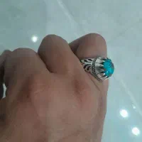انگشتر نقره سنگ فیروزه نیشابور