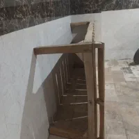 تخت چوبی سنتی حیاط باغ ،|تخت و سرویس خواب|ساوه, |دیوار