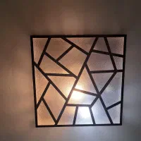 لوستر سقفی چوبی درحد نو ۳عدد