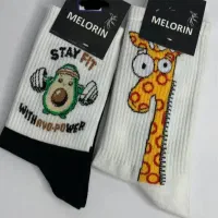 جوراب طرح دار 100