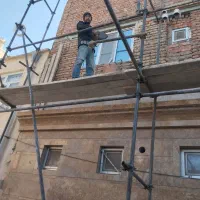 سنگ کاری نما و پله