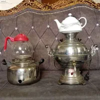 دوعدد سماور برقی و یکیش رو گازی