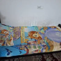تخت یک نفره با تشک در حد نو