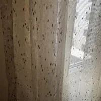 پرده تور  با نخ لمه طلایی|پرده، رانر، رومیزی|تهران, سوهانک|دیوار