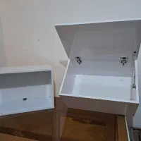 میز ام دی اف رویه شیشه|دفتر کار|قره ضیاالدین, |دیوار