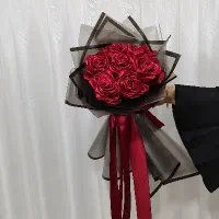 دسته گل روبانی