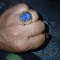 انکشتر نقره یاقوت