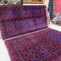 جفت فرش ۶ متری کرک سرمه ای ریزبافت
