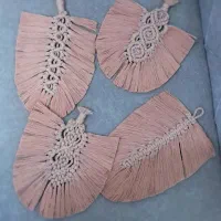 آویز برگ مکرومه