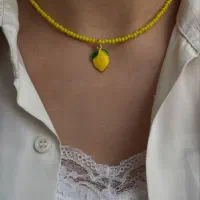 گردنبند لیمو منجوقی