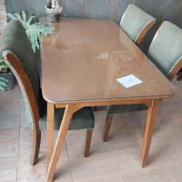 میز وصندلی غذاخوری تمام چوب راش|میز و صندلی غذاخوری|خرمدره, |دیوار