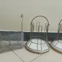 جا قاشقی استیل و استند لیوان