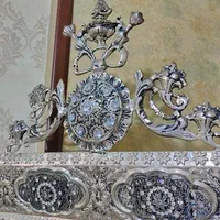 آینه شمعدان سلطنتی طرح اسلیمی سنتی ۱۱۲ سانتی|آینه|قزوین, |دیوار