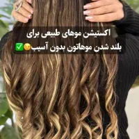 اکستنشن مو طبیعی و الیاف|خدمات آرایشگری و زیبایی|کرج, حصارک پایین|دیوار