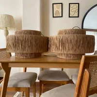 لوستر رافیا و مکرومه