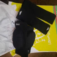 لباس زانو بند مچ بند و مقنعه ورزشی