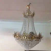 لوستر بزرگ برنجی قدیمی