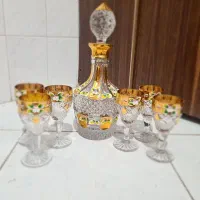 تنگ و گیلاس طلاکوب چک گل برجسته