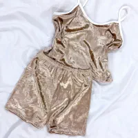 ست تاپ کراپ و شورتک مخمل|لباس|قم, شهرک قدس|دیوار