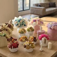باکس گل شمعی باکس شمع گل