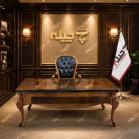 میز مدیریت گردویی رویال پولیش مبلمان اداری|مبلمان اداری|تهران, فاطمی|دیوار