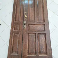 درب چوبی دو لنگه