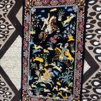 قالی شکارگاه دست باف|فرش|مسجد سلیمان, |دیوار